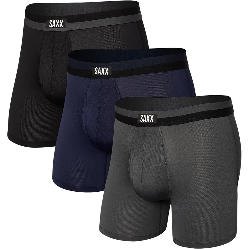 SAXX UNDERWEAR Heren Sport Mesh 3er Pack Onderbroek 3 SAXX UNDERWEAR Heren Sport Mesh 3er Pack Onderbroek