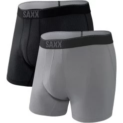 SAXX UNDERWEAR Heren Quest Boxershort 2-pak