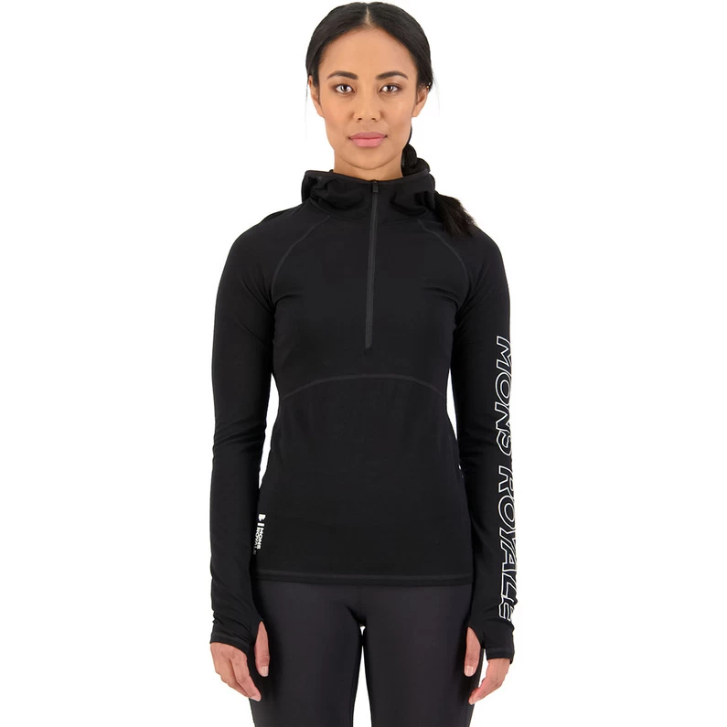 Mons Royale Dames Bella Tech Hood Longsleeve 4 Mons Royale Dames Bella Tech Hood Longsleeve - Afbeelding 2