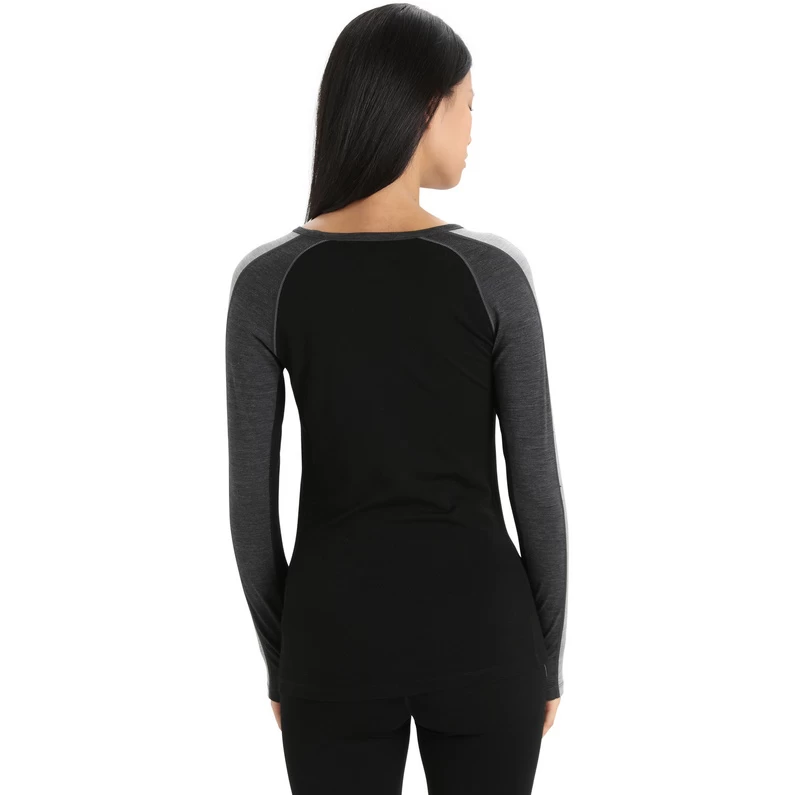 Icebreaker Dames ZoneKnit 200 Crewe Longsleeve 7 Icebreaker Dames ZoneKnit 200 Crewe Longsleeve - Afbeelding 5