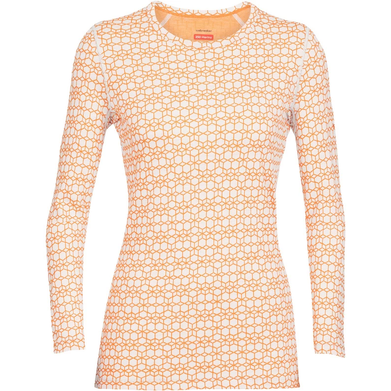 Icebreaker Dames 250 Vertex Alpine Geo Longsleeve 3 Icebreaker Dames 250 Vertex Alpine Geo Longsleeve