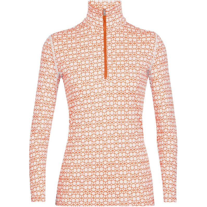 Icebreaker Dames 250 Vertex Alpine Geo Half Zip Longsleeve 3 Icebreaker Dames 250 Vertex Alpine Geo Half Zip Longsleeve