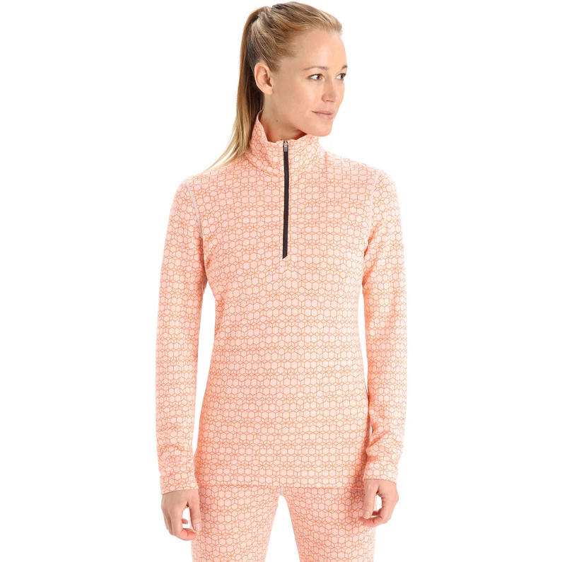 Icebreaker Dames 250 Vertex Alpine Geo Half Zip Longsleeve 6 Icebreaker Dames 250 Vertex Alpine Geo Half Zip Longsleeve - Afbeelding 4
