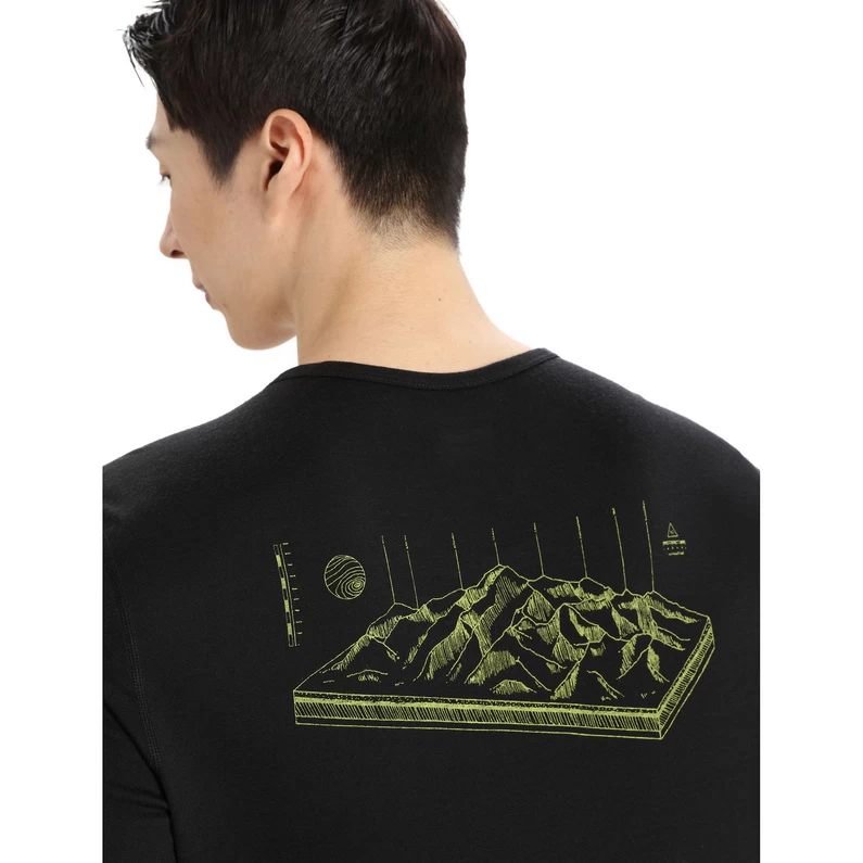 Icebreaker Heren 200 Oasis Alps 3D Longsleeve 5 Icebreaker Heren 200 Oasis Alps 3D Longsleeve - Afbeelding 3